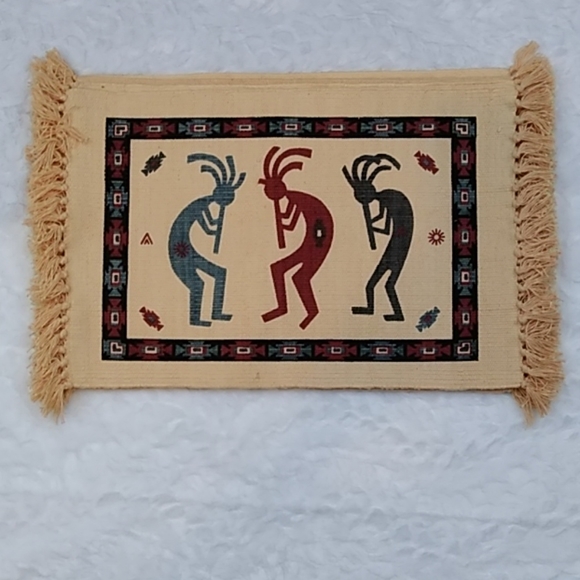 3/$15 Set of 6 Aztec Mayan Dancer Placemats - Picture 2 of 7